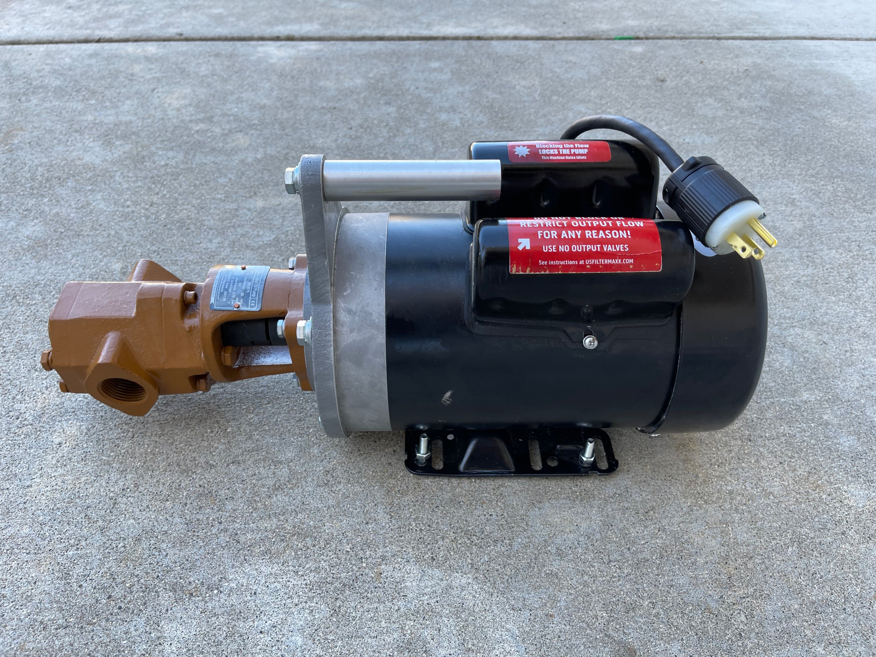 Motor Oil Pump - Portable - Massive Gears -1HP – Oil Pumps Express